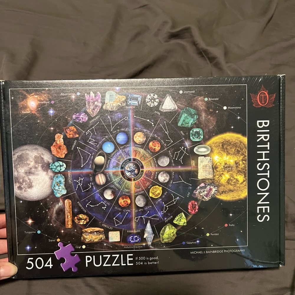 504-Piece Puzzle - Black and Multicolor